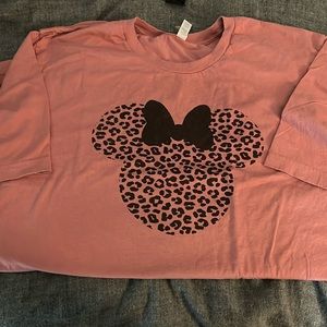 Disney Mickey Mouse animal print t shirt